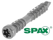 SPAX D Terrassenschrauben, Zylinderkopf, Fixiergewinde mit CUT-Spitze, T-Star plus (Torx = TX)