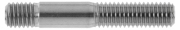 DIN 939  Stiftschrauben, Einschraubende = 1,25 d, für Behälterbau nach AD-TRD-Regelwerk