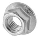 Art. Sechskantmuttern mit Flansch, ähnlich DIN 6923, mit Sperrverzahnung