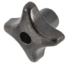 DIN 6335 Kreuzgriffe, D= mit Durchgangsgewinde