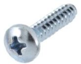 ISO 7049 Linsen-Blechschrauben mit Phillips-Kreuzschlitz H, F= mit Zapfen