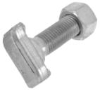 Art. Hammerkopf-Halfen-Schrauben, TYP HZS 41/22, mit 6kt.Mutter, für Profile HZA/HZM 41/22