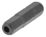 Sicherheits-Bit-Einsatz 1/4", Innensechskant mit Bohrung ISK-PIN 