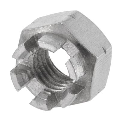 blank 1 Stück Stahl - gedreht Reidl Kronenmuttern M 27 x 1,5 mm DIN 935 6/6 Au 